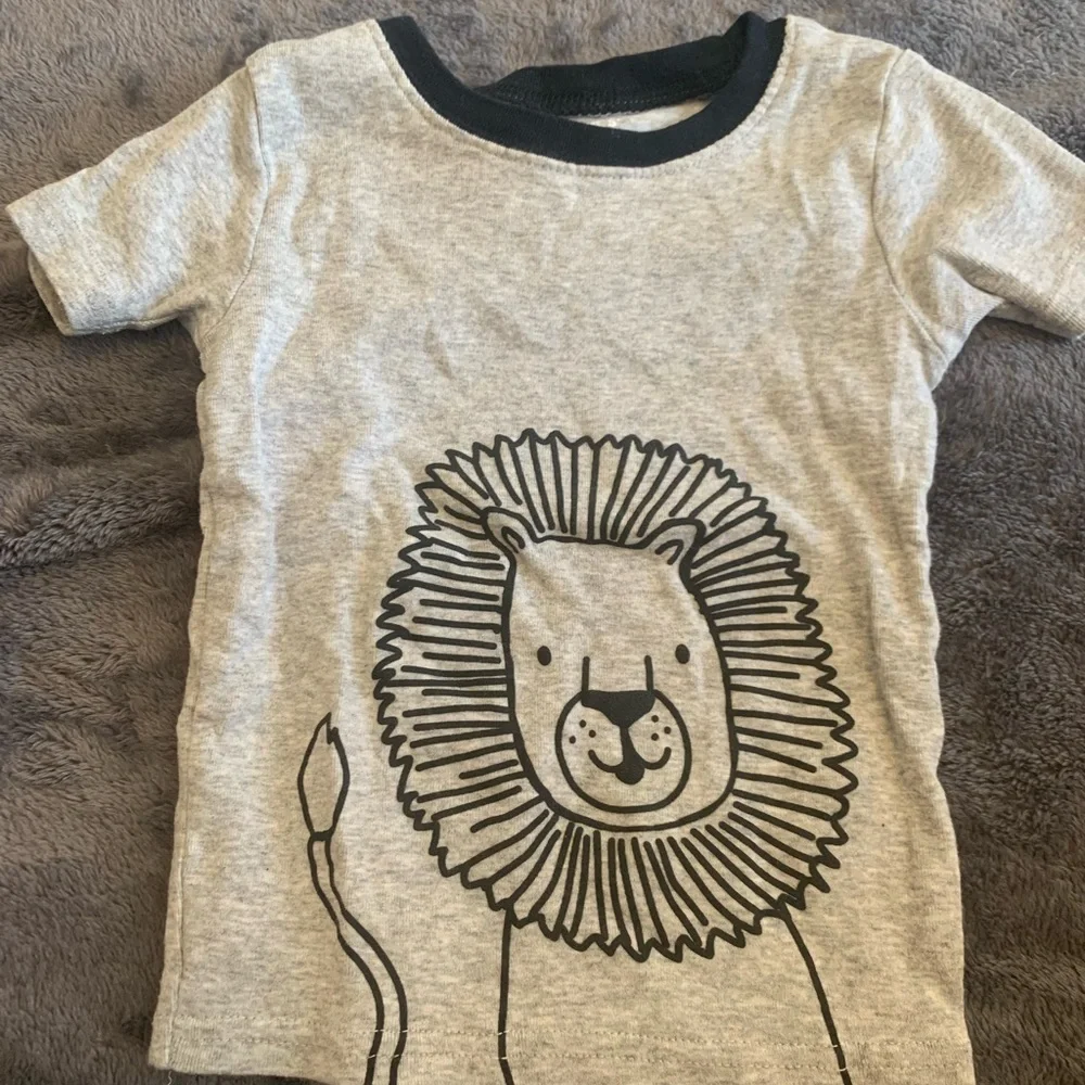 Carter's Gray and Cream Animal Pajama Set